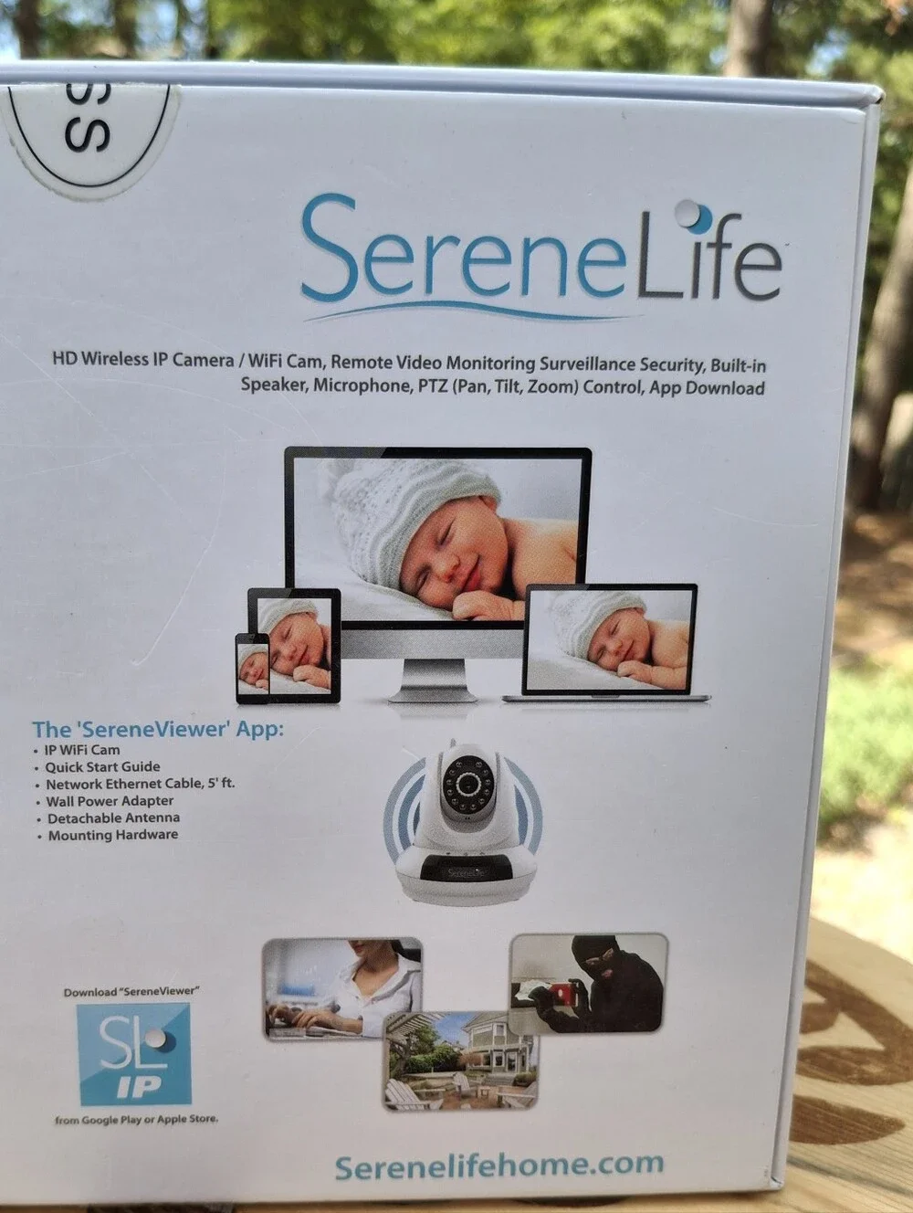 Serenelife Wireless IP Home Security Camera HD 720p Wifi Cloud Cam 2 way Audio